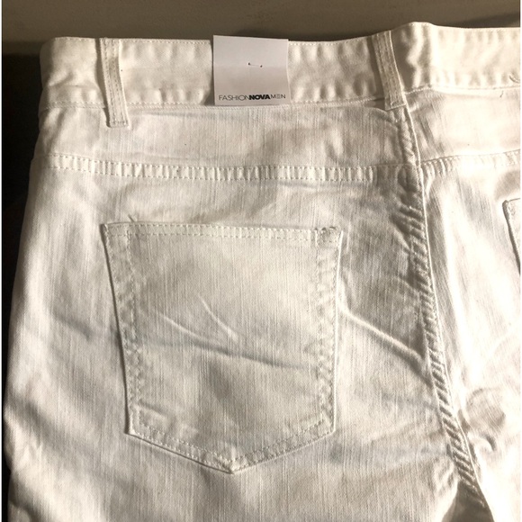 NWT Fashion Nova Men Terrence Skinny jeans - White Size 42 - Picture 6 of 9